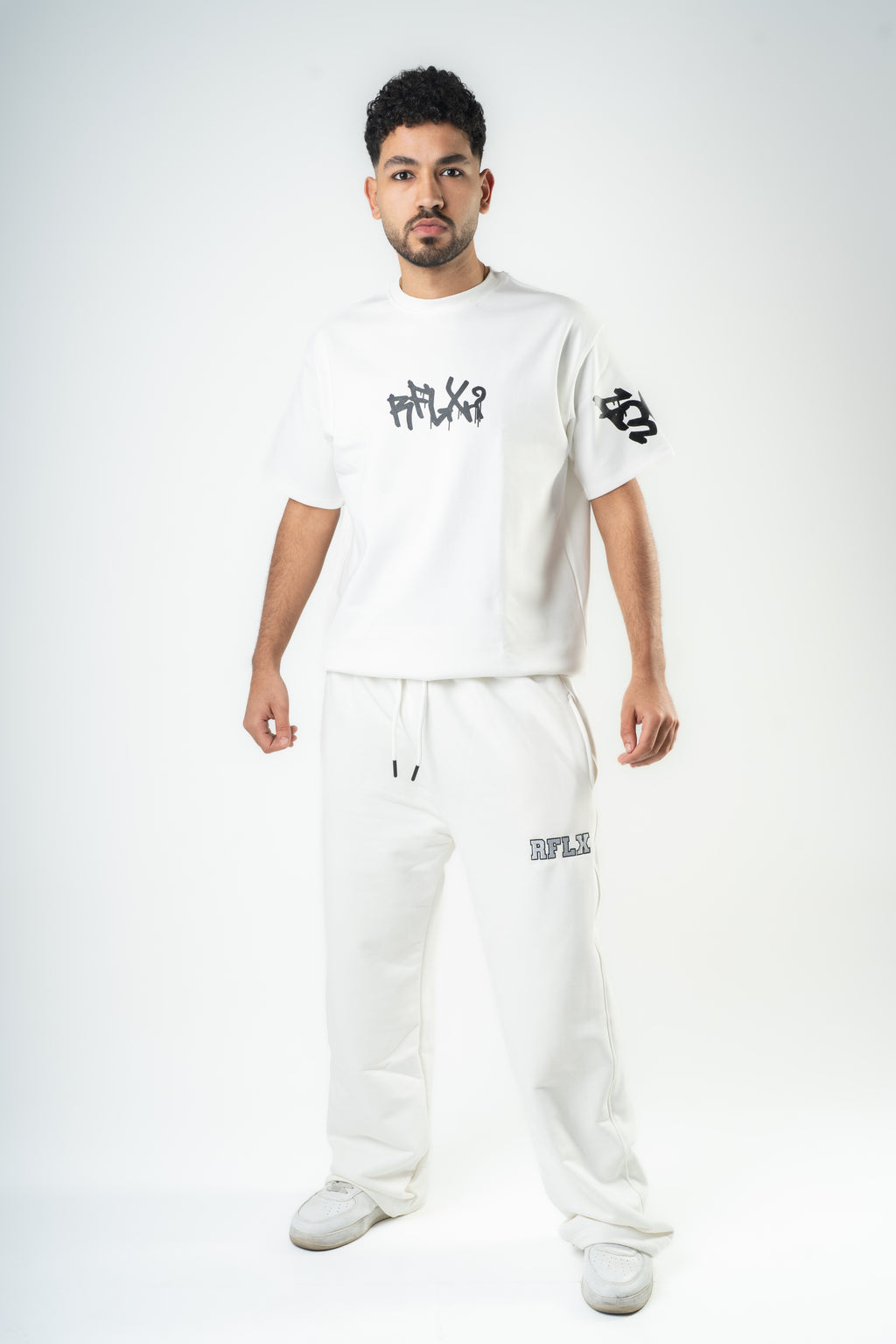 White RFLX Wide Leg Pants - Men