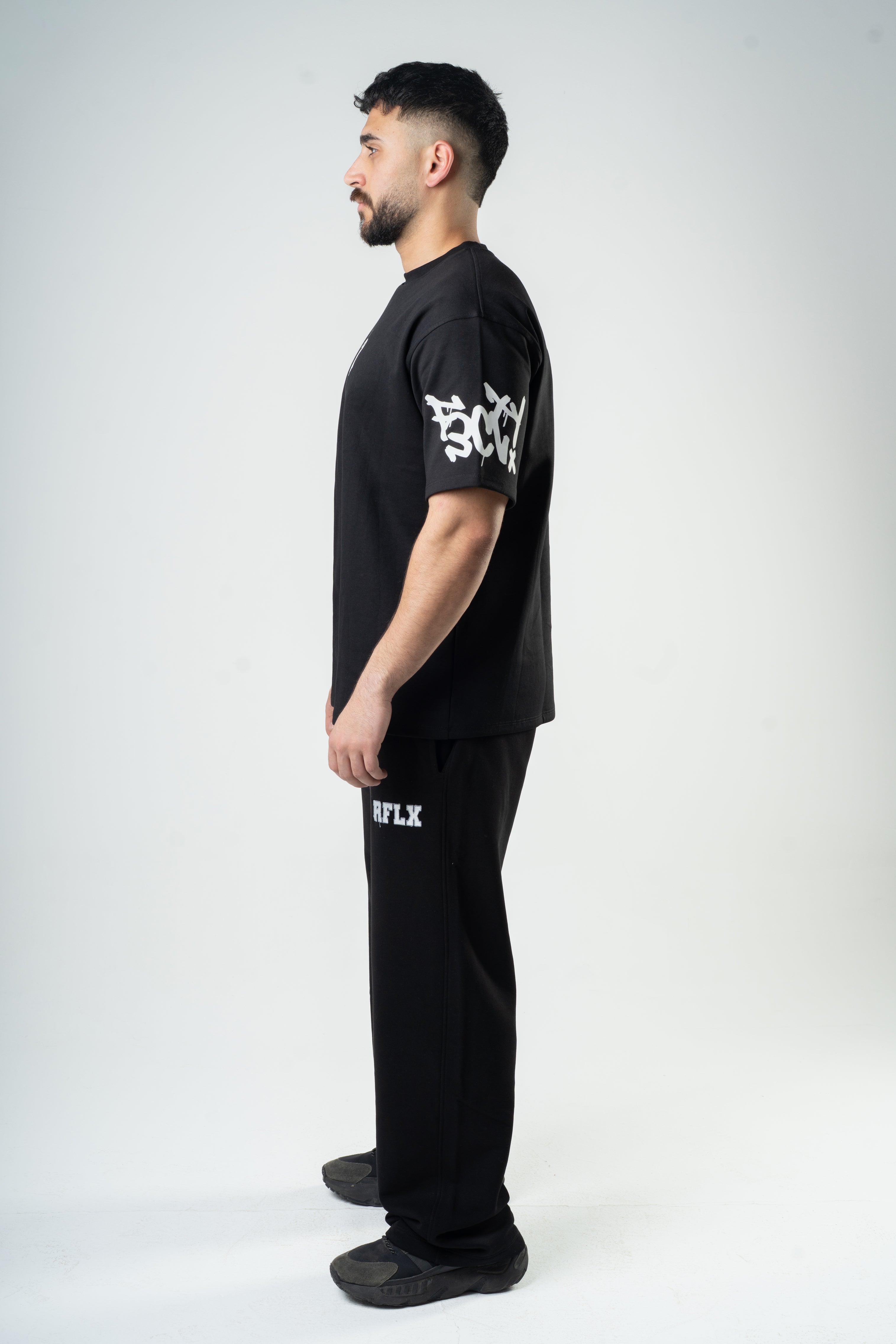 Black RFLX Wide Leg Pants - Men