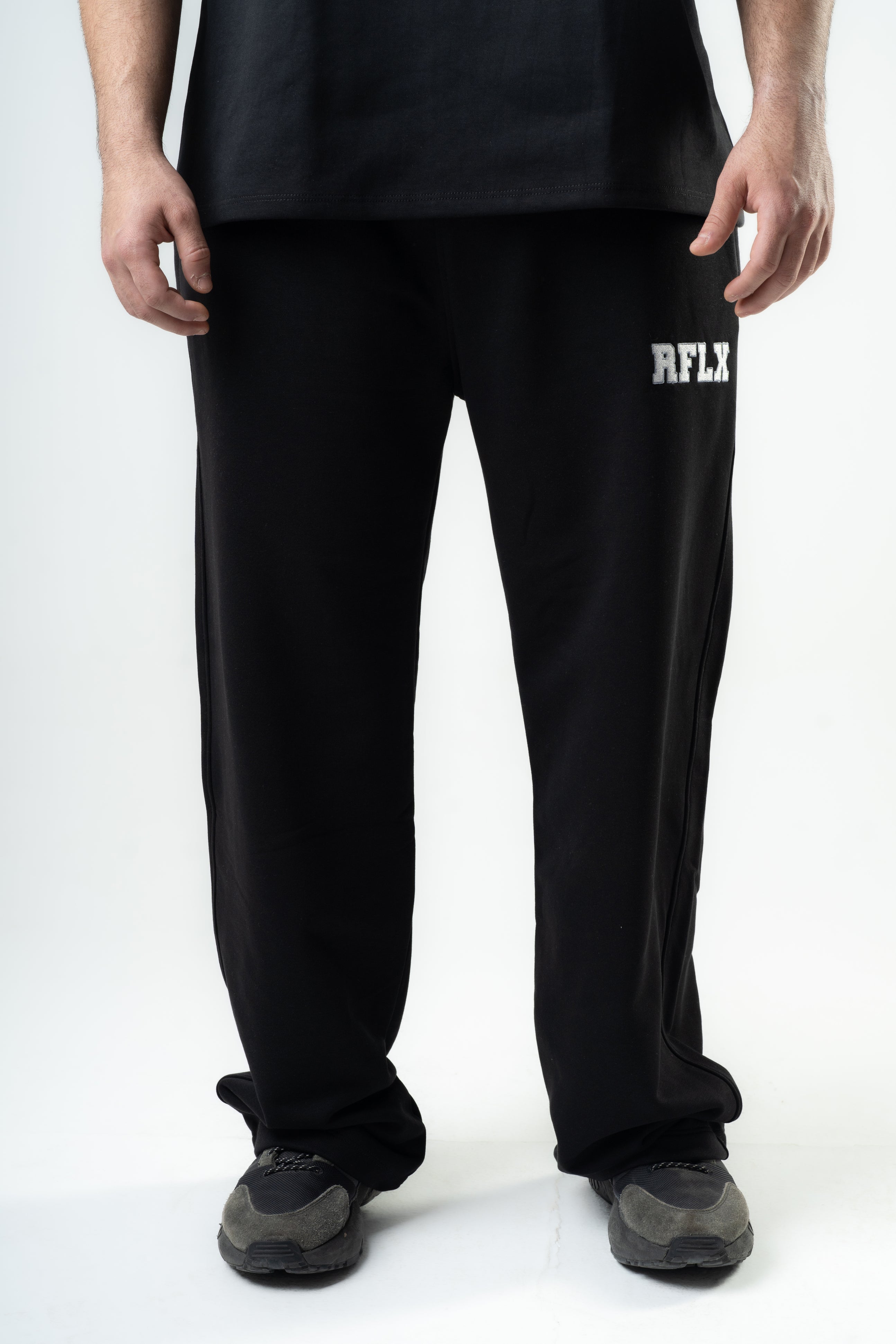 Black RFLX Wide Leg Pants - Men