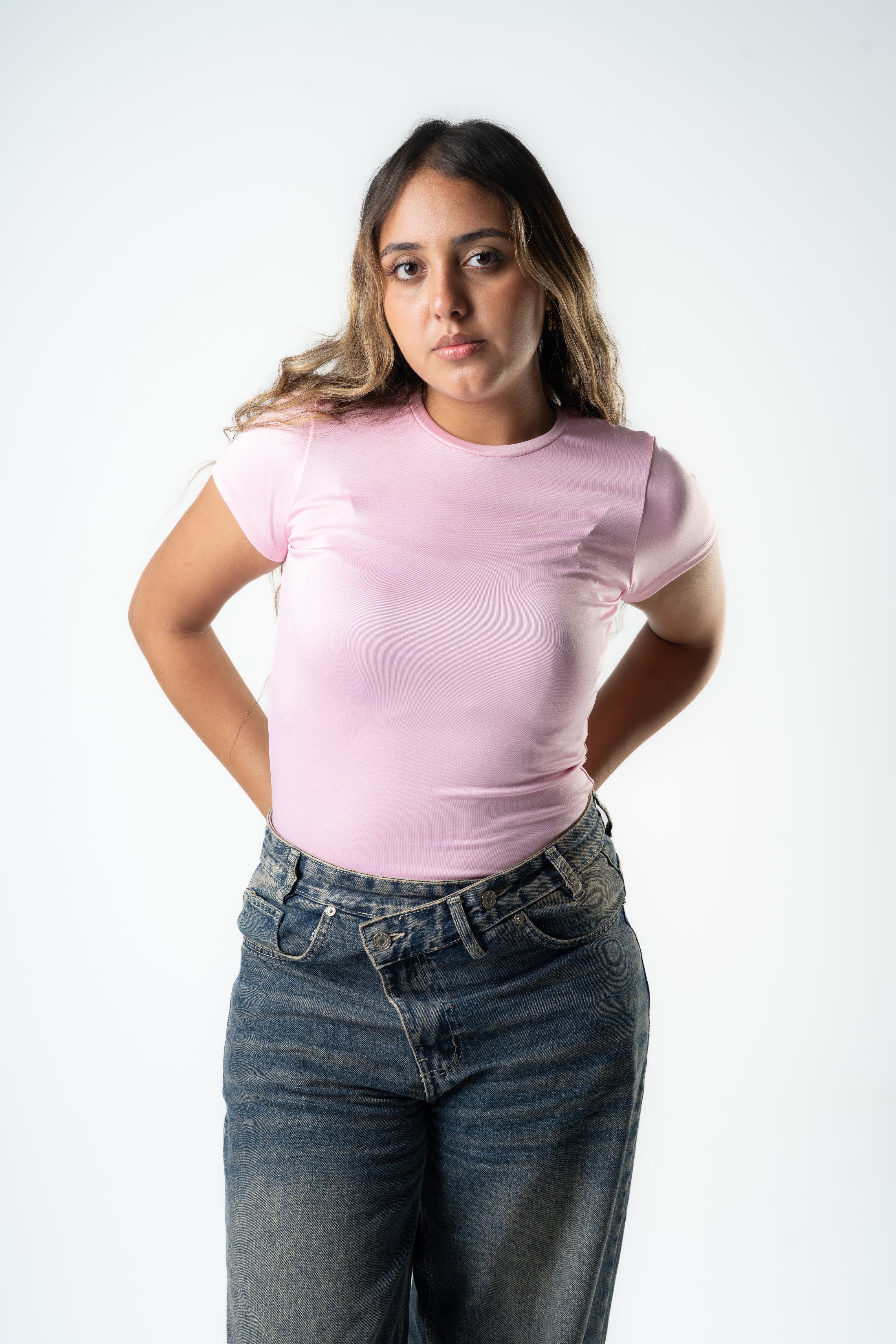 Pink Essential Fitted Tee