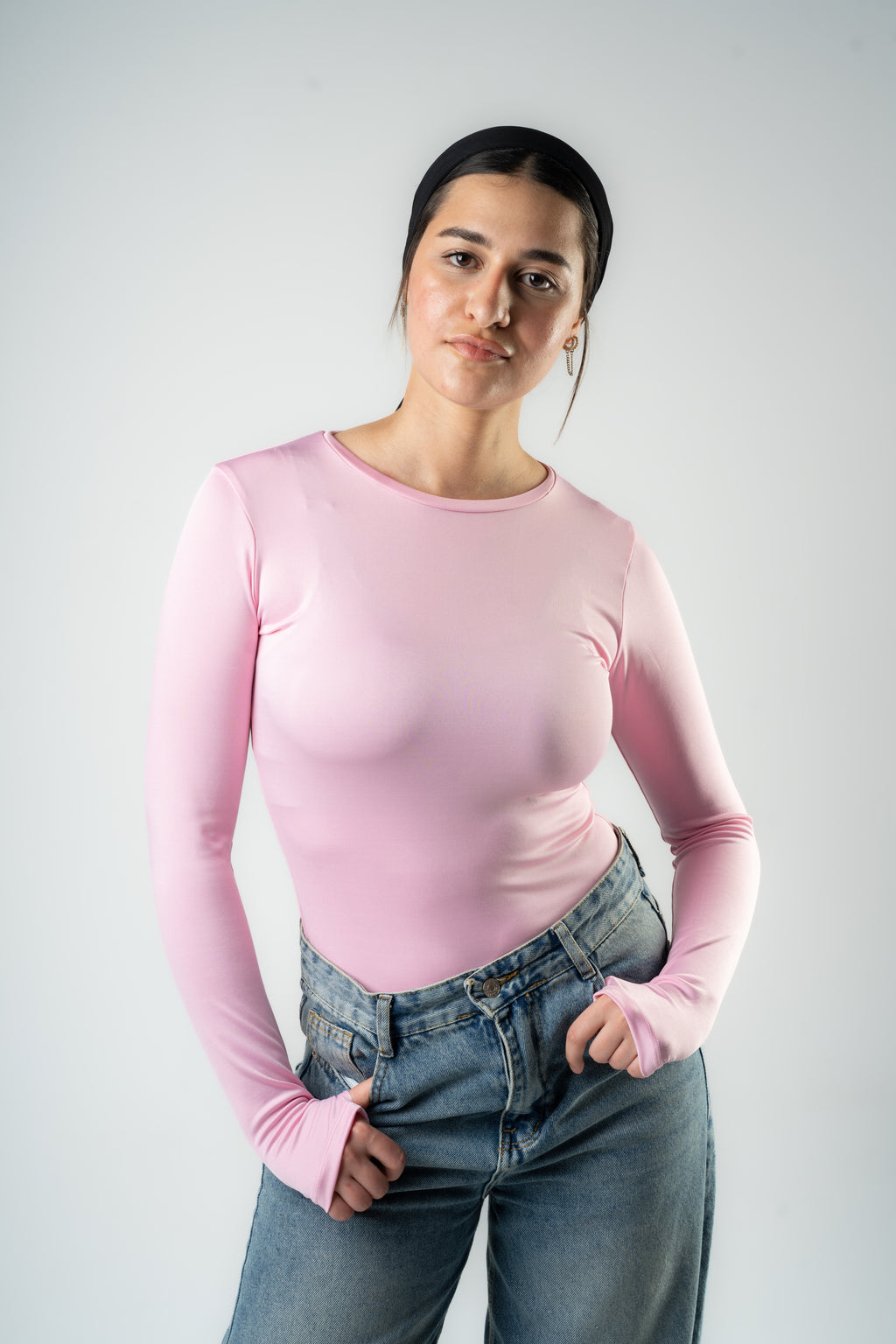 Pink Essential Long Sleeve Top