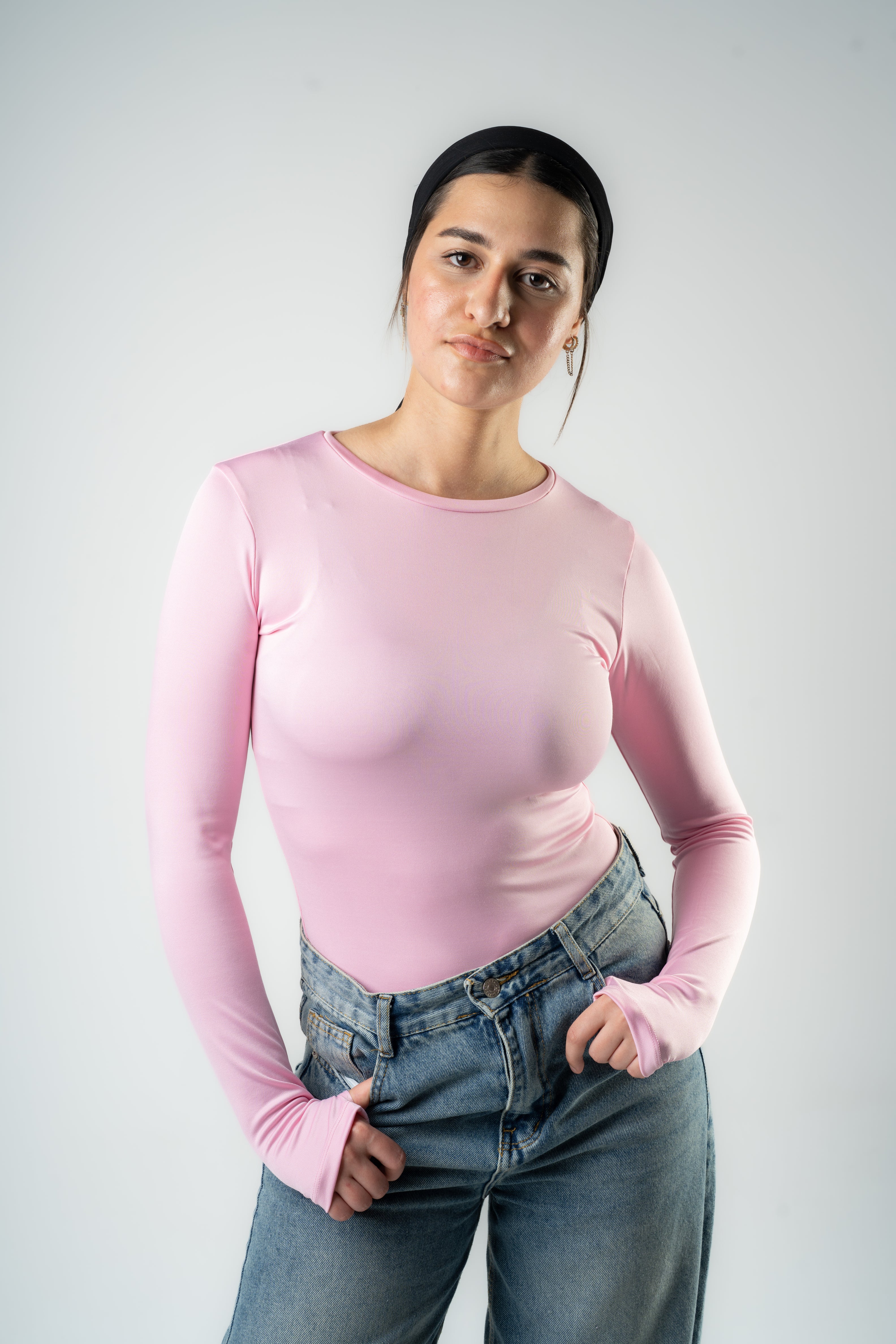 Pink Essential Long Sleeve Top