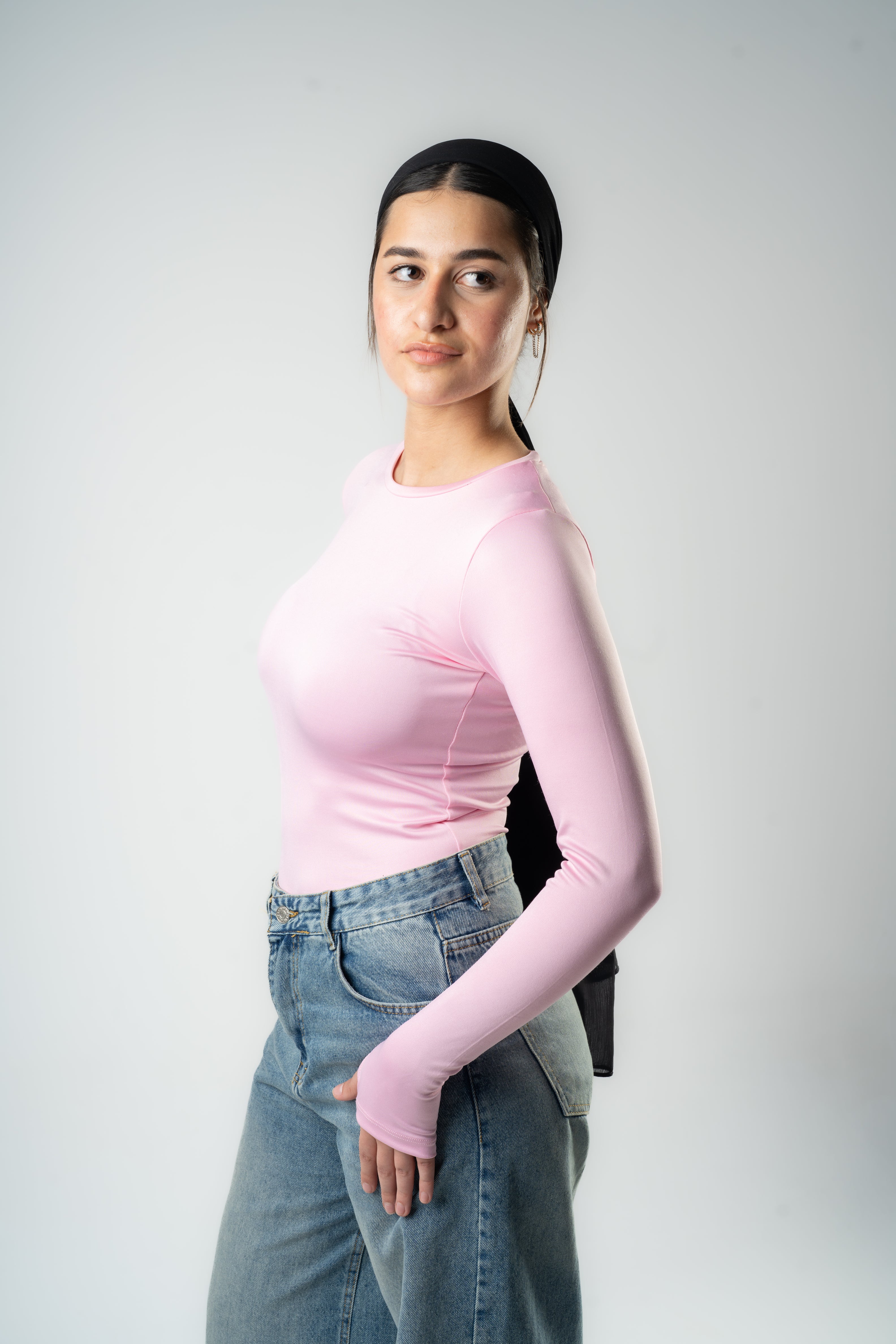 Pink Essential Long Sleeve Top