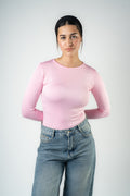 Pink Essential Long Sleeve Top