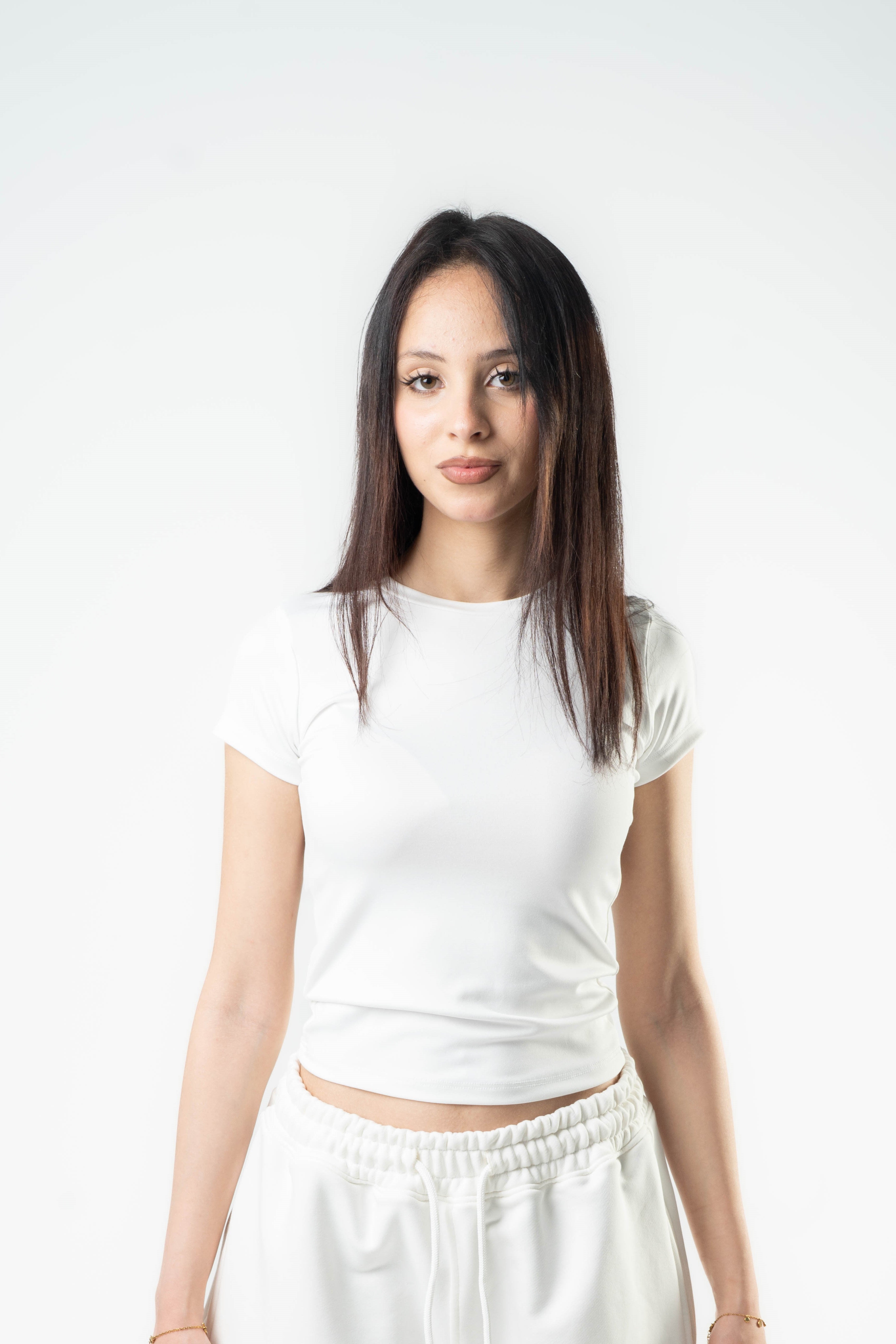 White Essential Fitted Tee